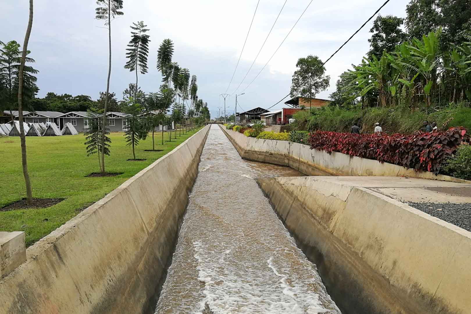 Zuwassersystem im Kanal